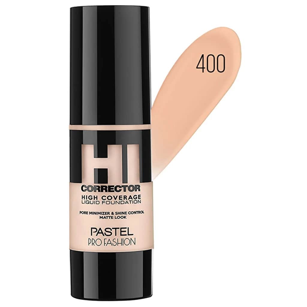 Pastel كريم أساس سائل باستيل عالي التغطية، كريم أساس سائل 400