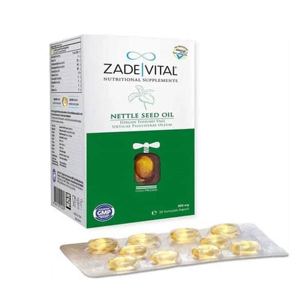 Zade Vital زيت بذور نبات القراص زاده فيتال 800 ملغ 60 كبسولة لينة
