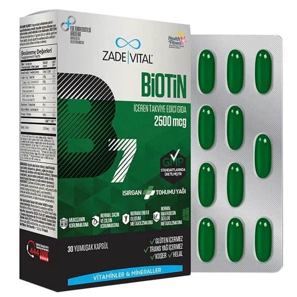 Zade Vital Biotin B7 30 capsules