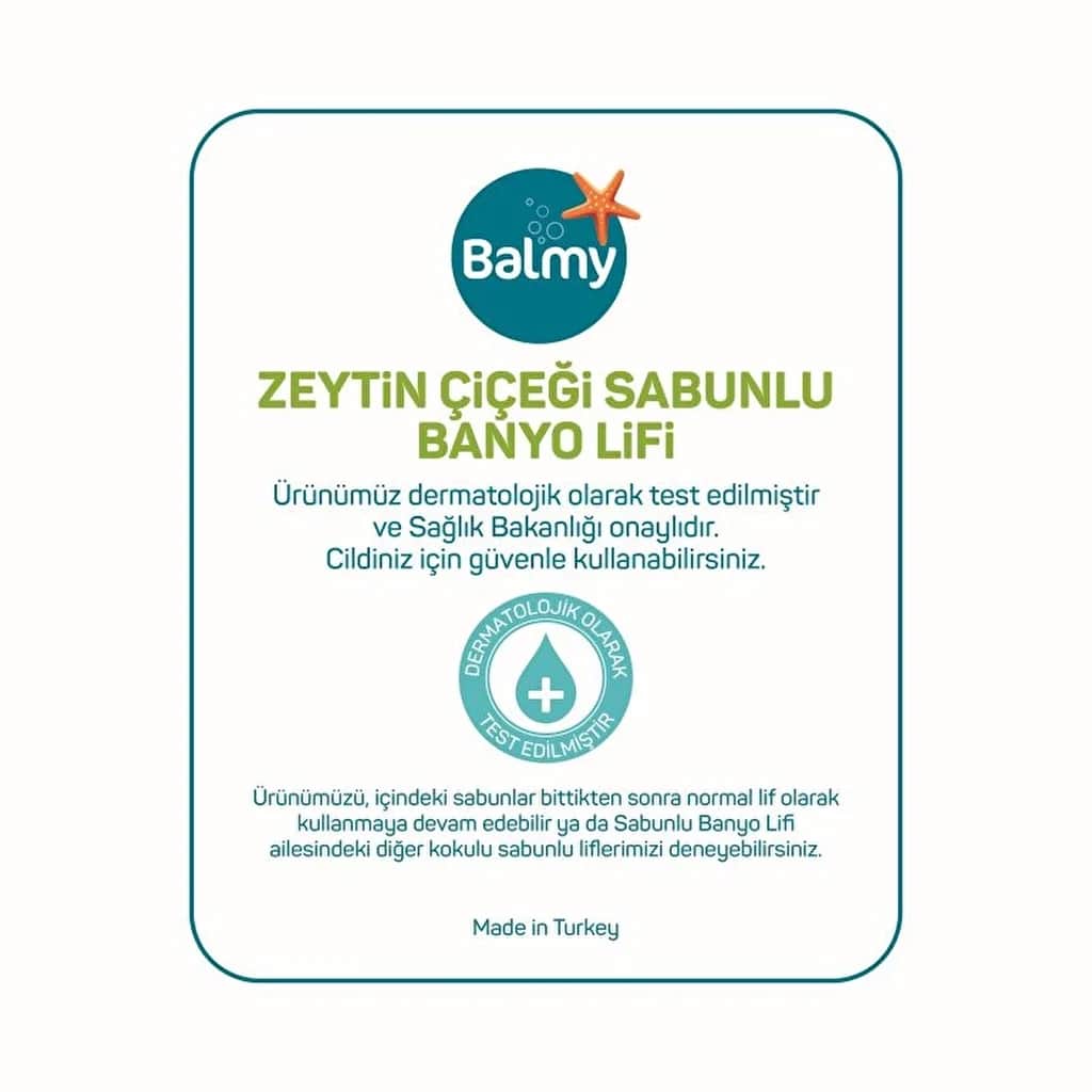 Balmy Bath Loofah Soapy Olive Blossom 1 pcs
