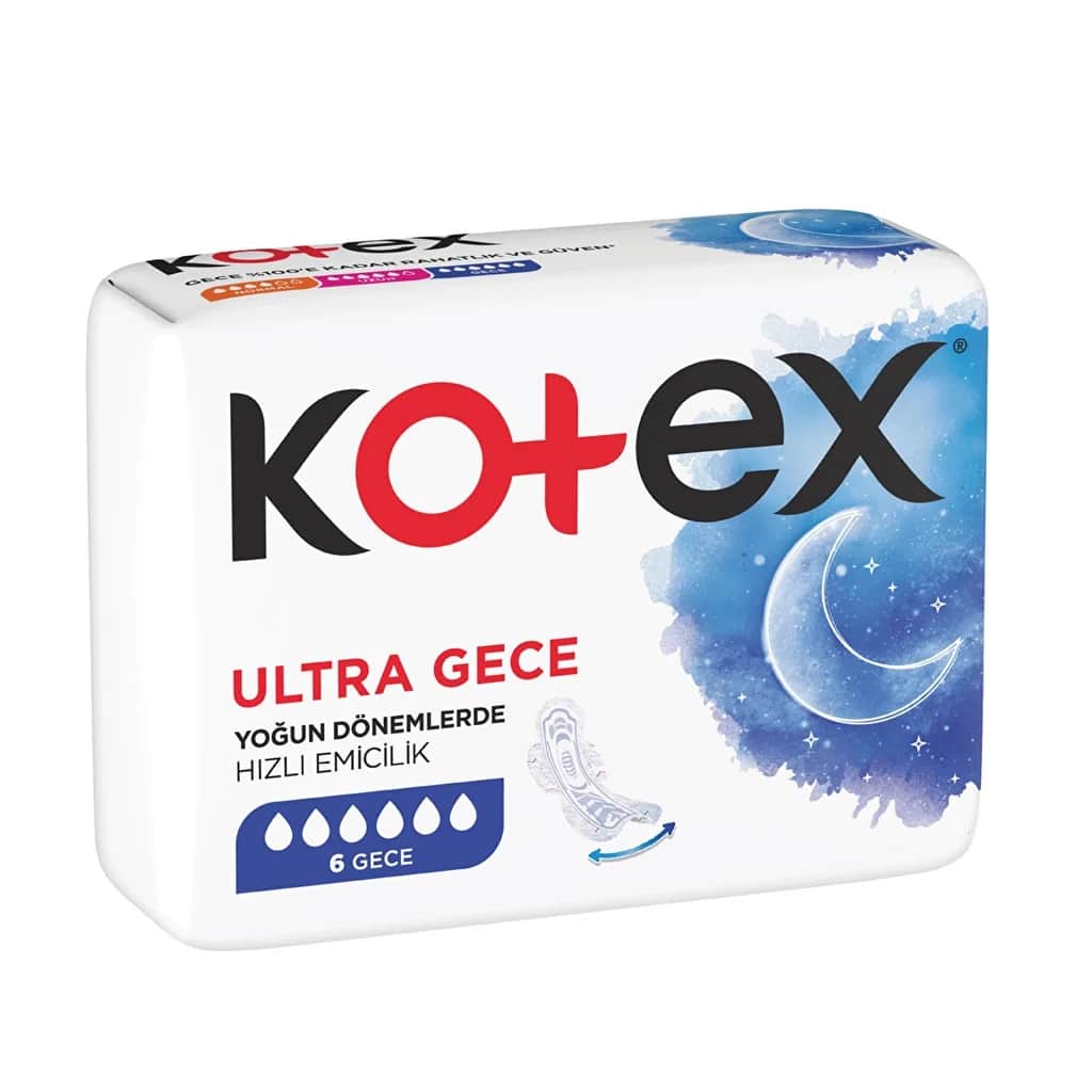 Kotex كوتكس ألترا فوط ليلية عبوة من 6 قطع
