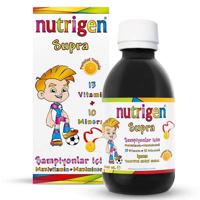 Nutrigen شراب نيوتريجين سوبرا بنكهة البرتقال 200 مل