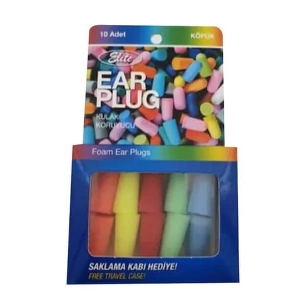 Ear Plug سدادات أذن من القطن والشمع لحماية الأذن، ١٠ قطع | حاوية تخزين كهدية