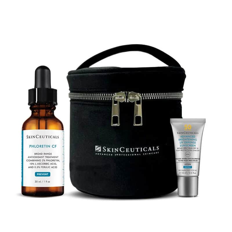 Skinceuticals سكينسوتيكلز فلوريتين سي إف 30 مل + كريم تفتيح متقدم 15 مل حقيبة هدايا