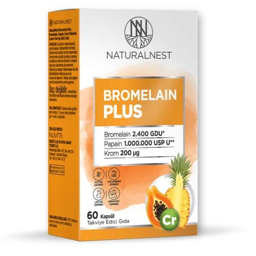 Naturalnest كبسولات بروميلين بلس من ناتشورال نيست، 60 كبسولة