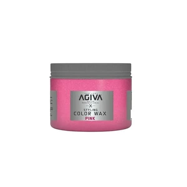 Agiva شمع أجيفا الملون لتصفيف الشعر باللون الوردي 120 مل