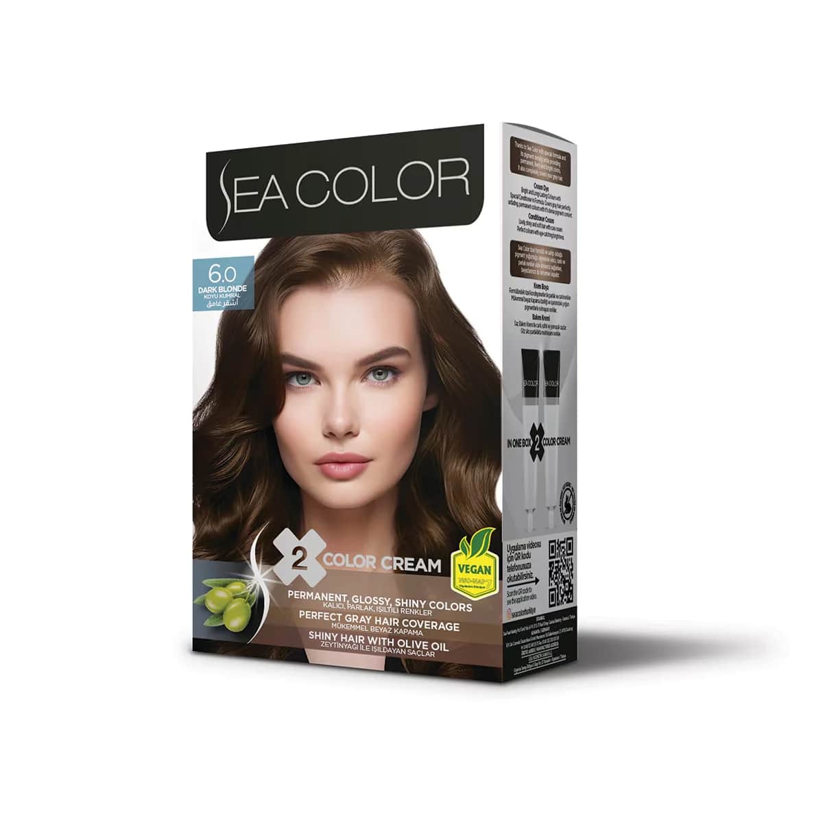 Sea Color مجموعة ألوان البحر 6.0 أشقر داكن 1 قطعة