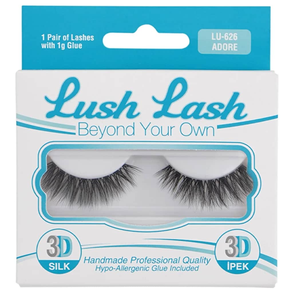رموش صناعية حريرية ثلاثية الأبعاد أدور من لش لاش Lush Lash