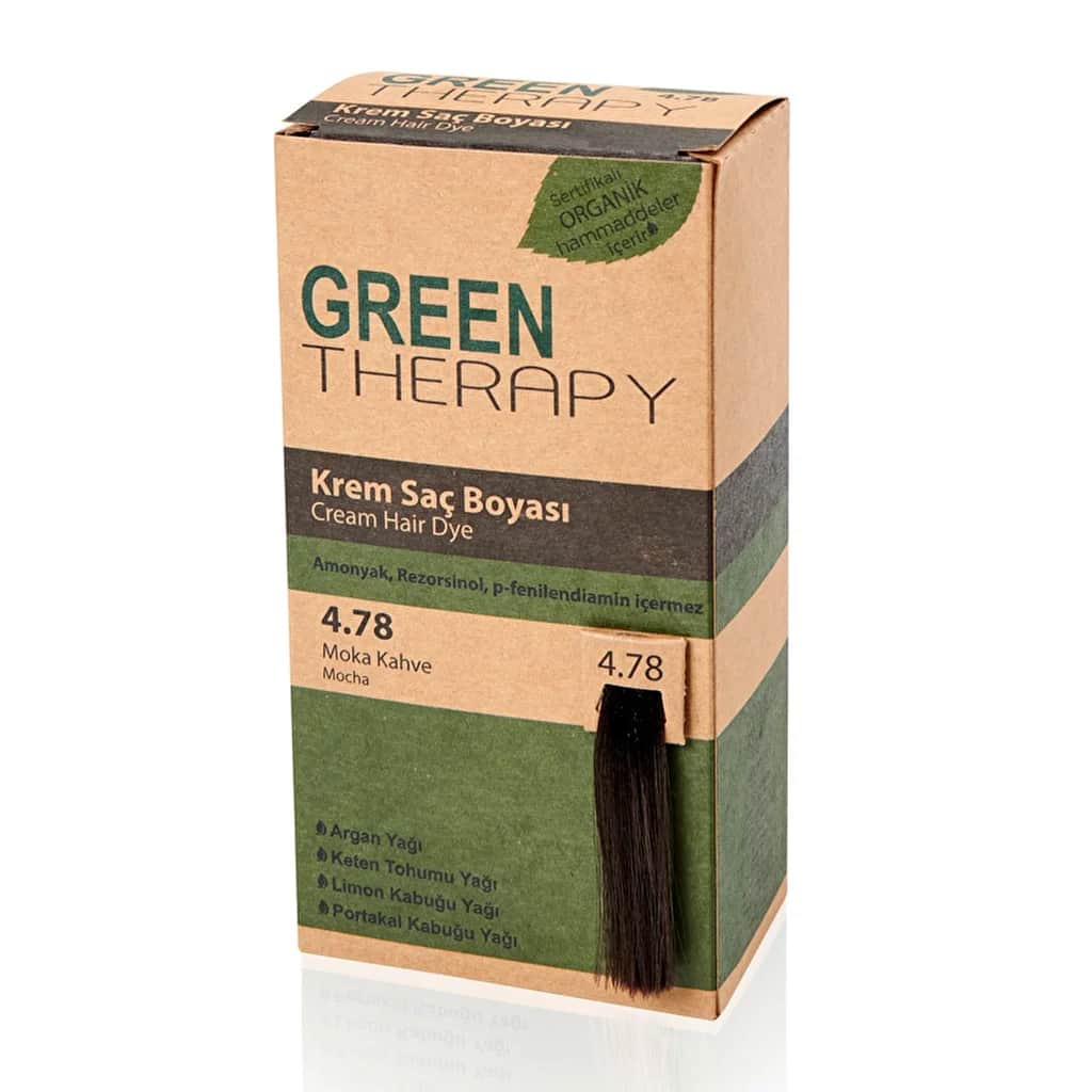 Green Therapy صبغة شعر كريم العلاج الأخضر 4.78 بني موكا