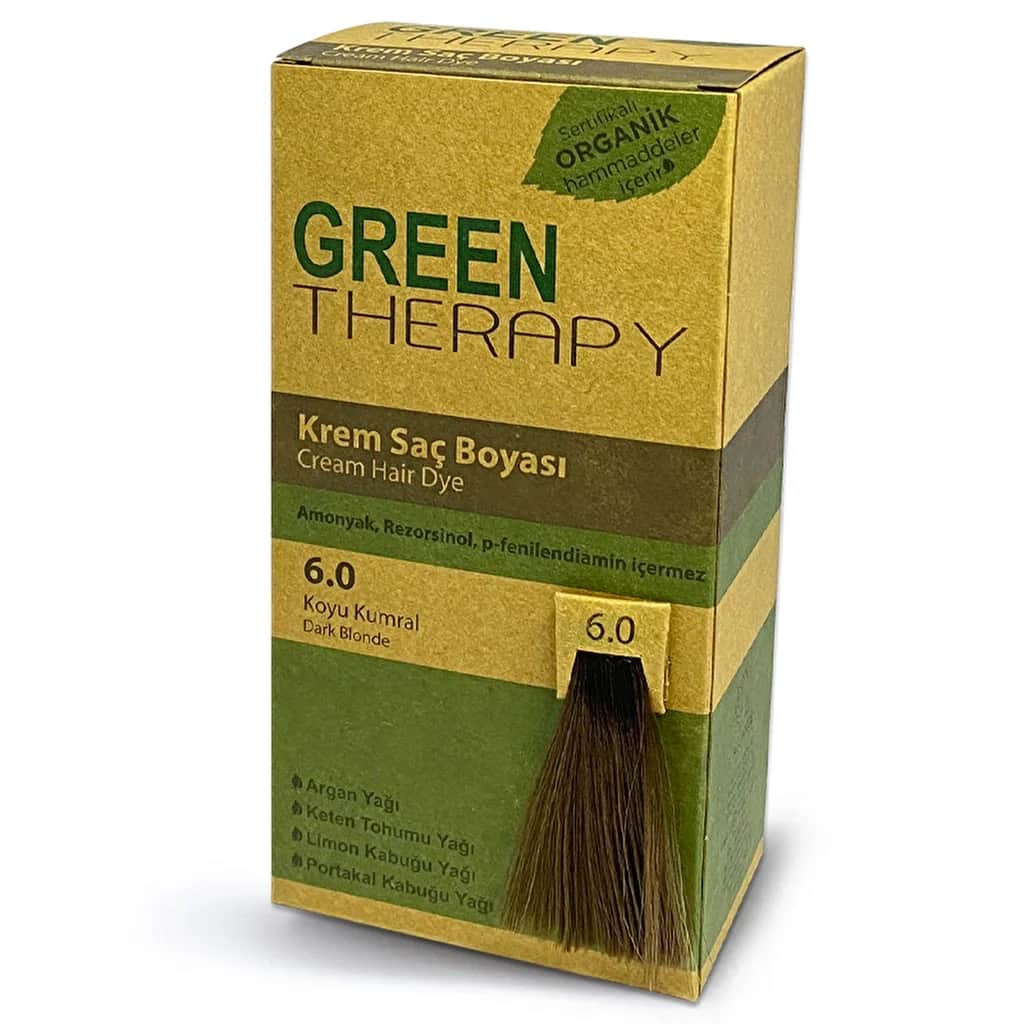 Green Therapy كريم صبغة الشعر جرين ثيرابي 6.0 بني غامق