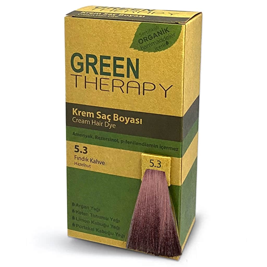 Green Therapy صبغة الشعر الكريمية من جرين ثيرابي 5.3 بني بندقي