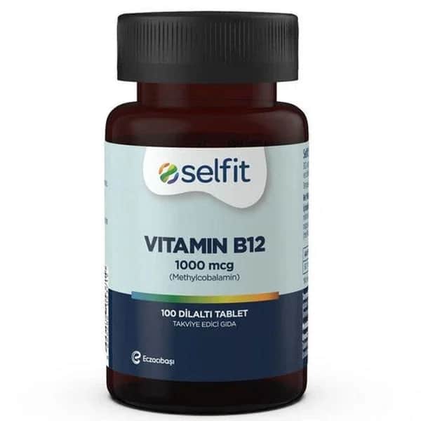 Selfit سيلفيت فيتامين ب12 1000 ميكروغرام 100 قرص تحت اللسان