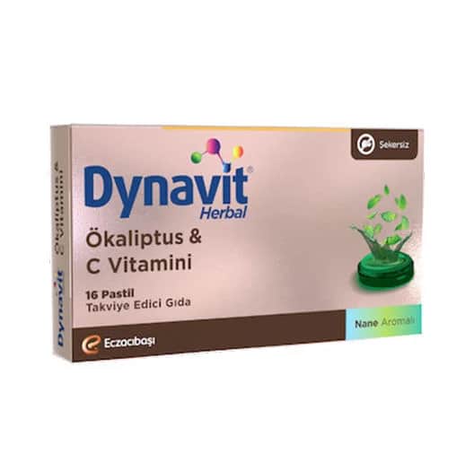 Dynavit دينافيت ١٦ معينات تحتوي على نكهة المنثول العشبية والأوكالبتوس