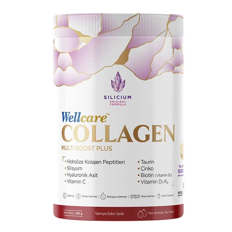 Wellcare ويلكير كولاجين ملتي بوست بلس النوع الأول والثاني والثالث 10.000 ملجم 345 جرام