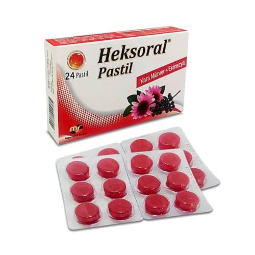Mega-Farma ميجا فارما هيكسورال باستيل بنكهة البلسان الأسود والإكيناسيا ٢٤ قطعة