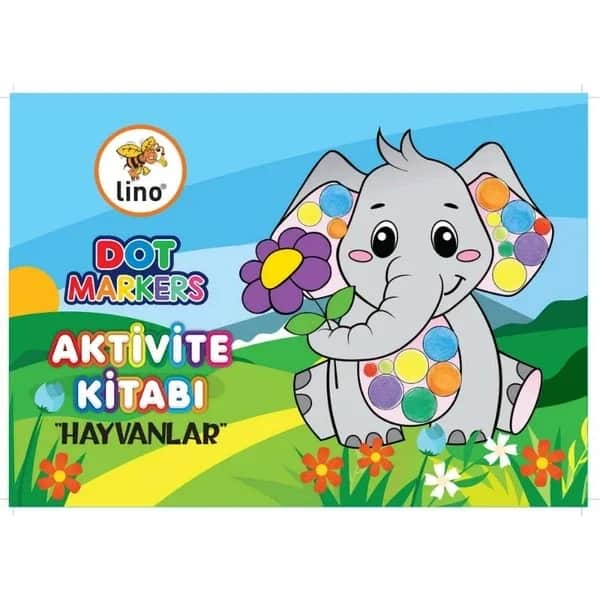 Lino كتاب تلوين الحيوانات بعلامات لينو دوت