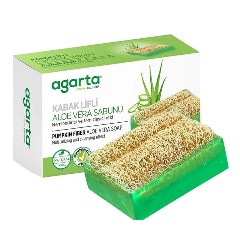 Agarta صابون أغارتا بألياف اليقطين والصبار 125 غرام