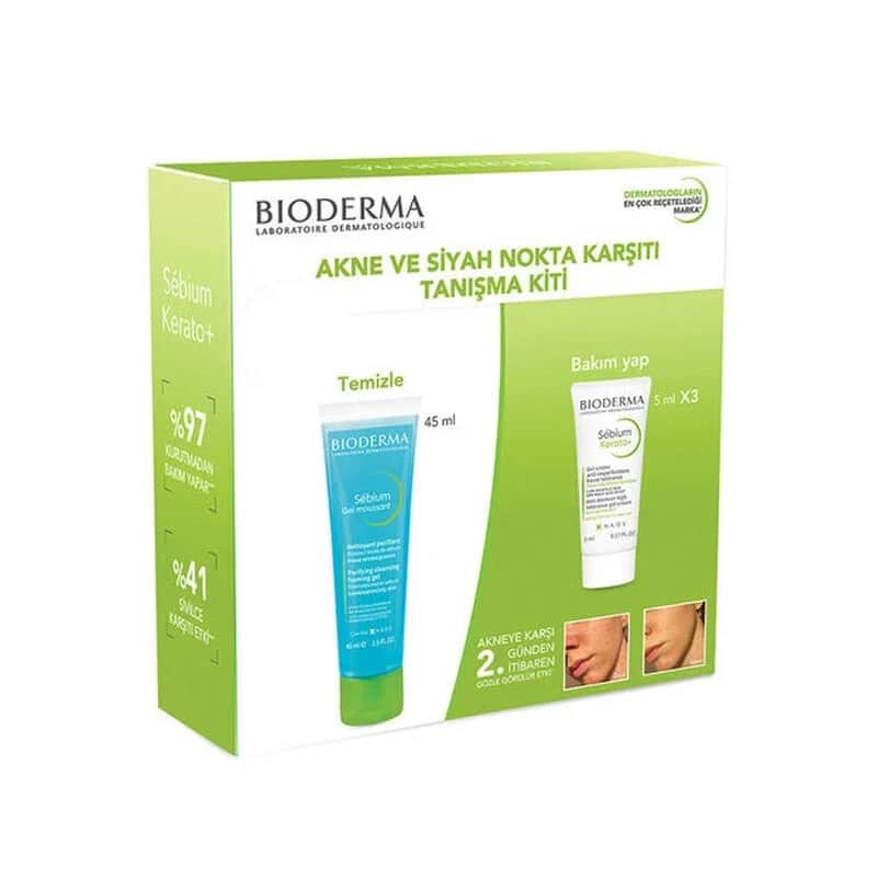 مجموعة بيوديرما سيبيوم للبشرة غير المنتظمة ومكافحة الرؤوس السوداء Bioderma