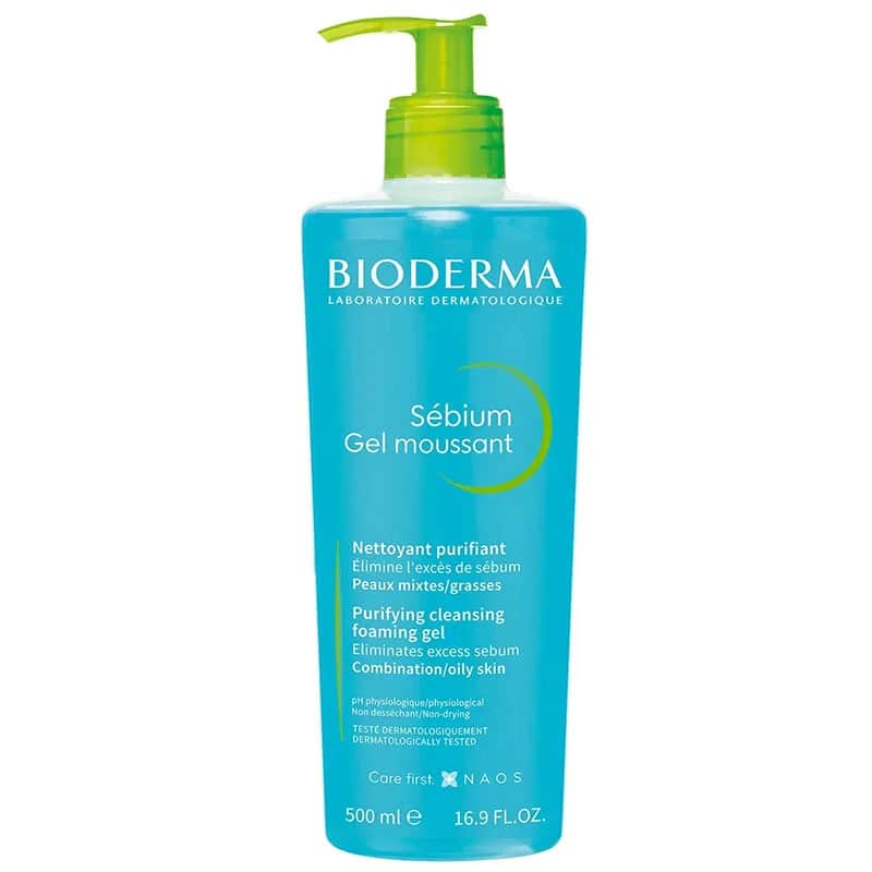 Bioderma جل بيوديرما سيبيوم الرغوي لتنظيف البشرة 500 مل