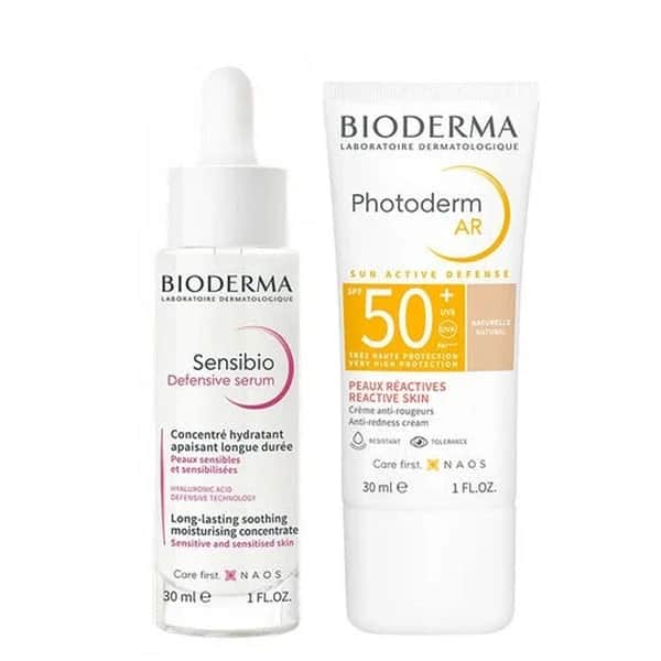 Bioderma سيروم بيوديرما سينسيبيو وكريم فوتوديرم ايه ار بعامل حماية 50