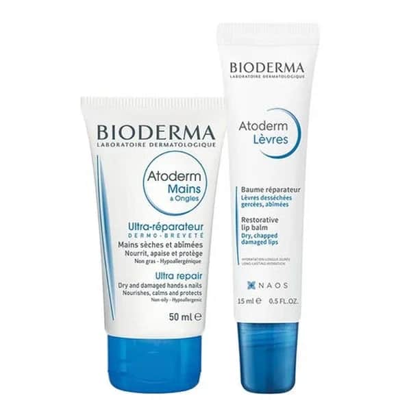 كريم يد أتوذرم 50 مل + بلسم شفاه أتوذرم 15 مل من بيوديرما Bioderma
