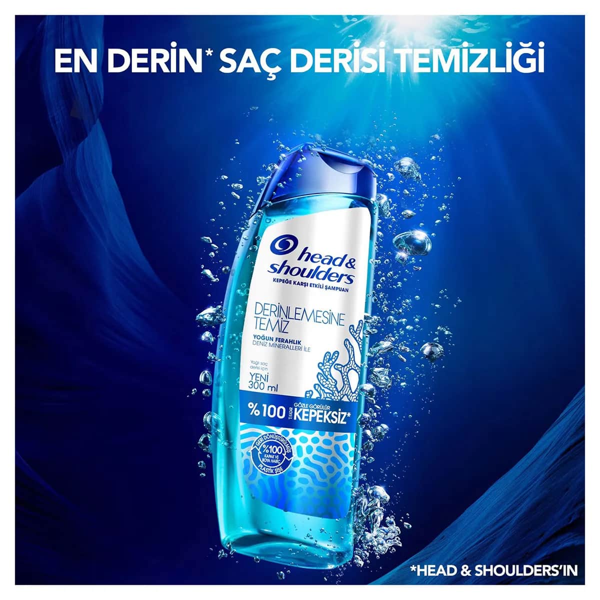 Head &amp; Shoulders شامبو هيد آند شولدرز المضاد للقشرة لتنظيف فروة الرأس بعمق وإزالة السموم 300 مل