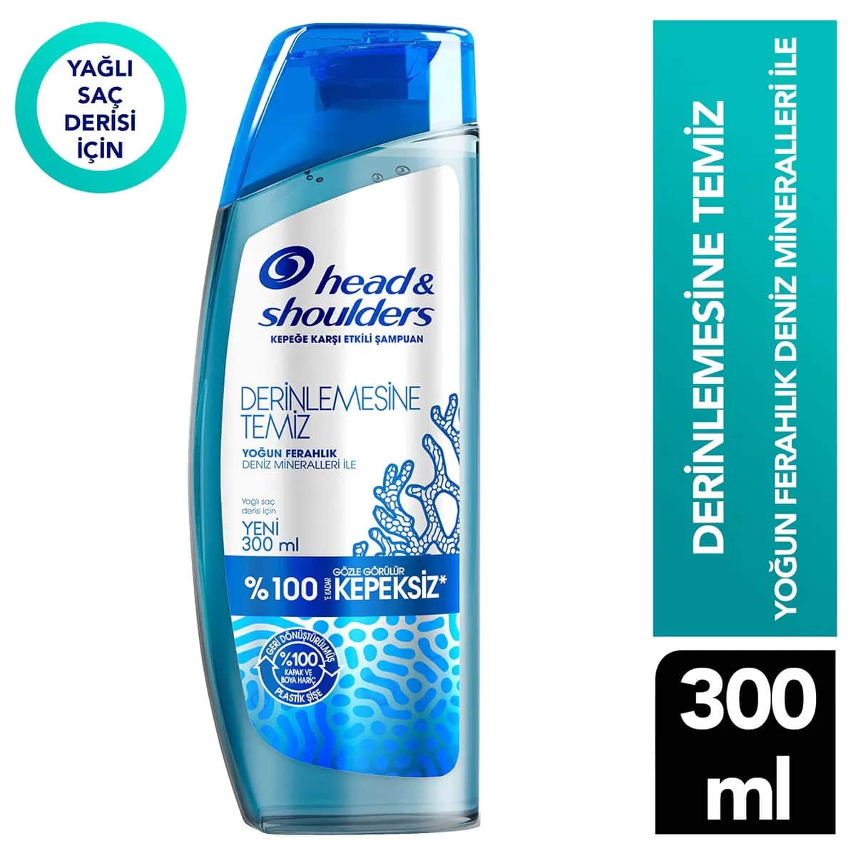 Head &amp; Shoulders شامبو هيد آند شولدرز المضاد للقشرة لتنظيف فروة الرأس بعمق وإزالة السموم 300 مل
