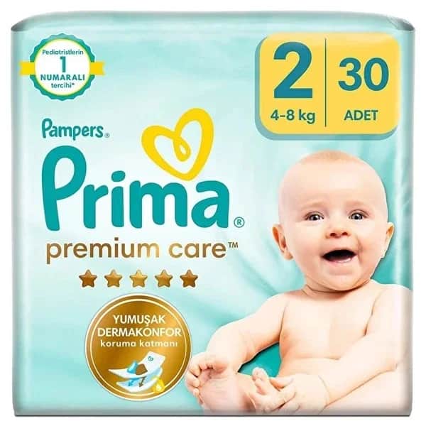 Prima حفاضات بريما بيبي للعناية المميزة مقاس 2 متوسط ​​37 قطعة