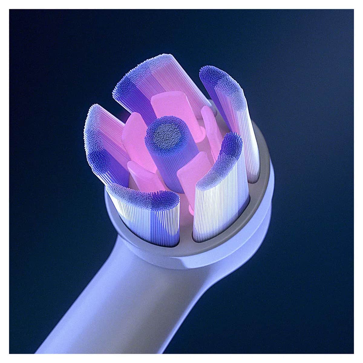 Oral-B رأس بديل لفرشاة الأسنان أورال-بي آي أو راديانت وايت القابلة لإعادة الشحن، أبيض، 4 قطع