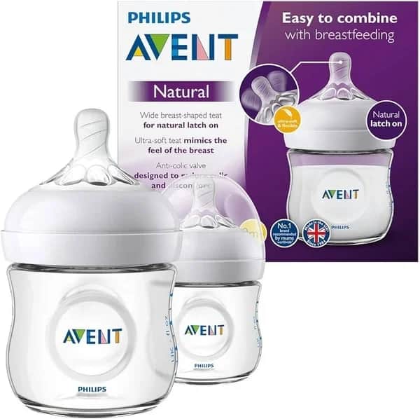 Philips لهاية فيليبس أفينت الطبيعية للأطفال من عمر 0+ أشهر عبوة من قطعتين رقم 1