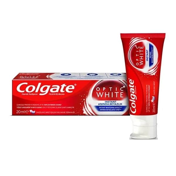 Colgate معجون أسنان كولجيت أوبتيك وايت للتبييض الفوري 20 مل