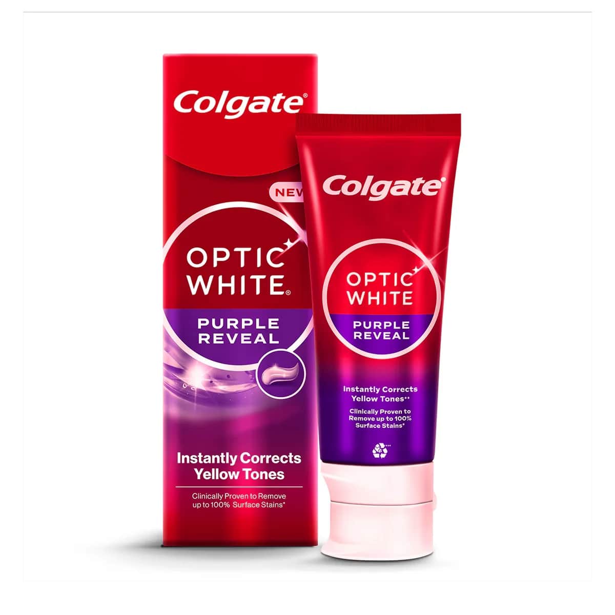 Colgate معجون أسنان كولجيت أوبتيك وايت بيربل ريفيل 75 مل