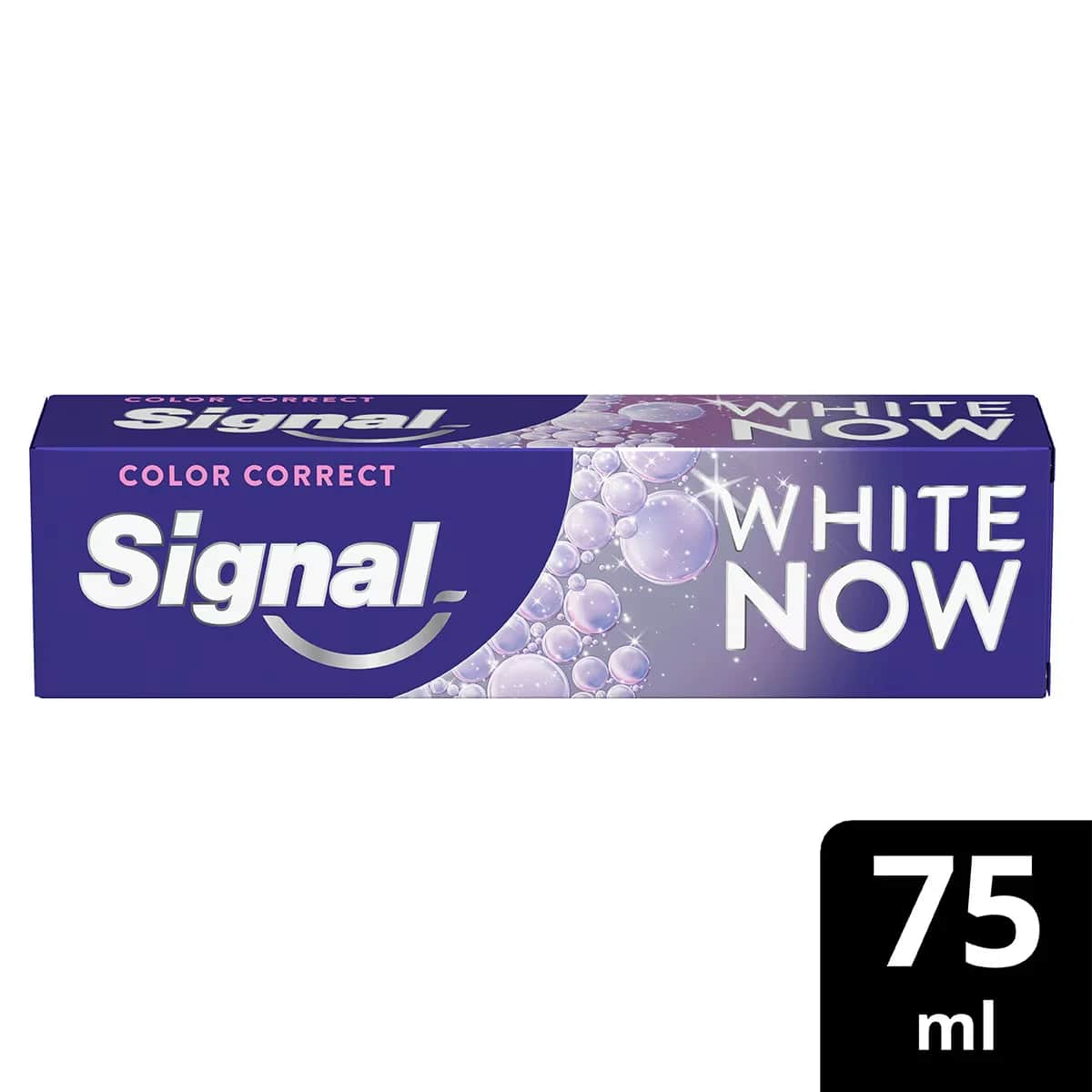 Signal معجون أسنان سيجنال وايت ناو كولور كوريكت لتبييض الأسنان يدوم طويلاً، 75 مل