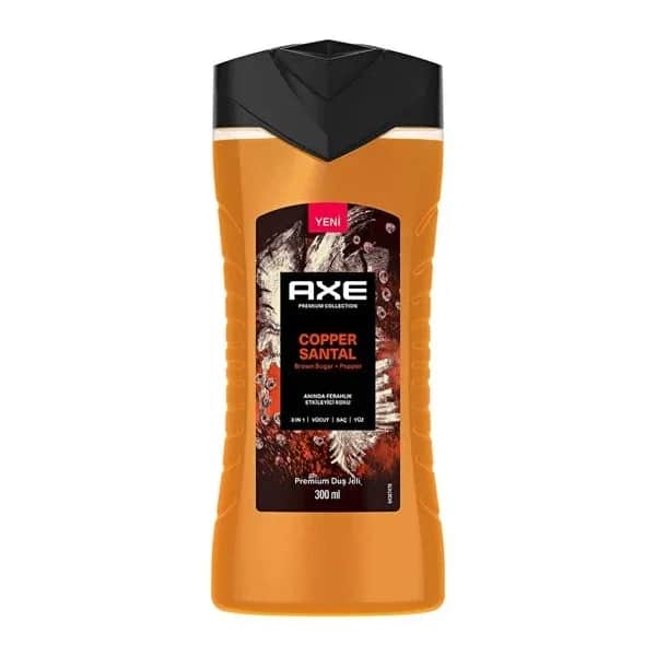 Axe جل الاستحمام أكس بريميوم أكوا برغموت 3 في 1 للرجال، 300 مل