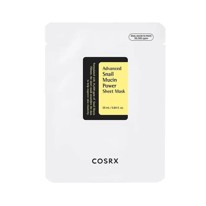 COSRX قناع ورقي بخلاصة الحلزون موسين المطور من كوسركس 10 اقنعة
