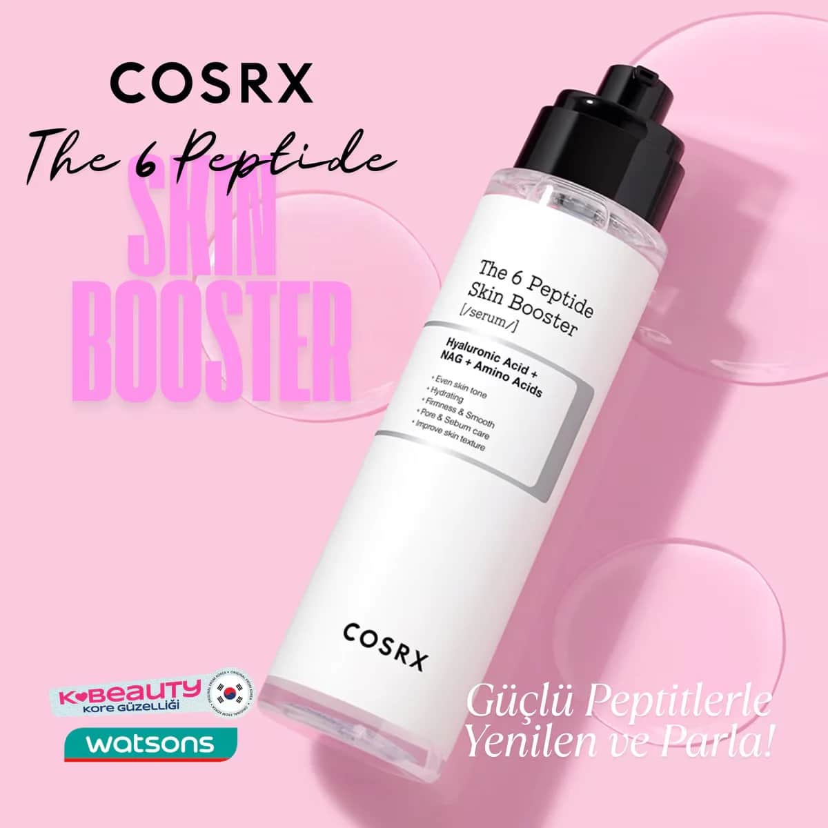 COSRX سيروم تعزيز البشرة المكون من 6 ببتيدات من كوسركس 150 مل