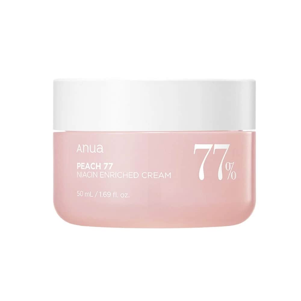 Anua كريم من مستخلص الخوخ %77 والنياسين منشط ومرطب من أنوا 250 مل