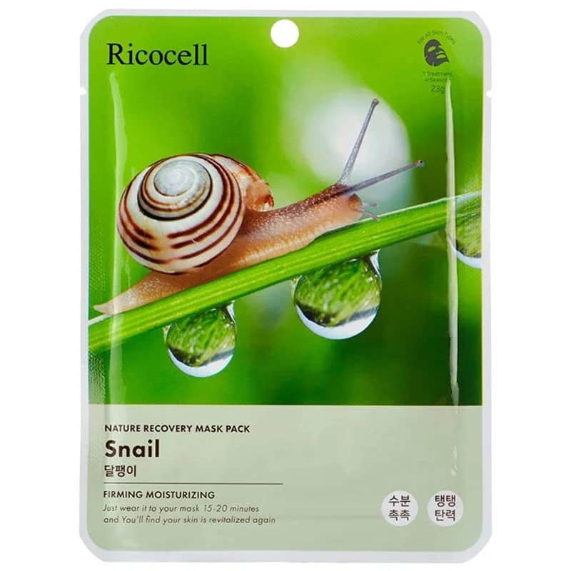 Ricocell قناع ريكوسيل الطبيعي لاستعادة النضارة بخلاصة الحلزون 23 جم