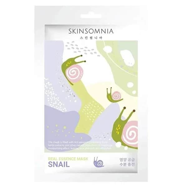 Skinsomnia قناع سكينسومنيا الورقي بخلاصة الحلزون الحقيقية 25 مل