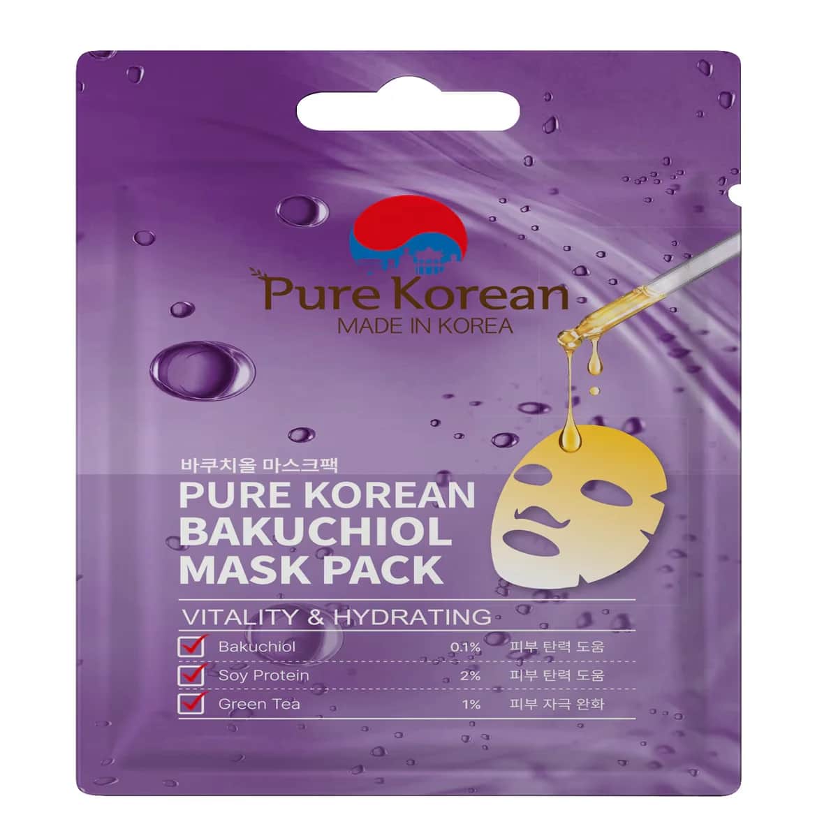 Pure Korean قناع الوجه الكوري النقي من الباكوتشيول