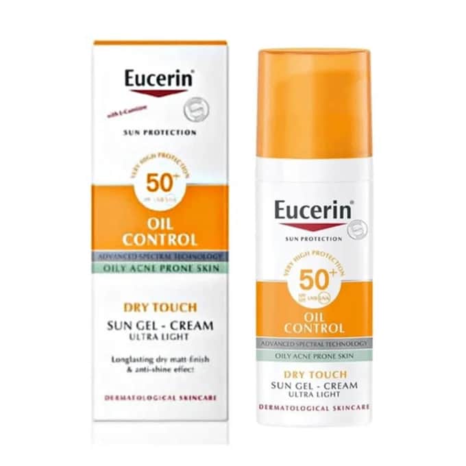 Eucerin كريم وجل الحماية من أشعة الشمس مع عامل حماية 50+ من يوسرين 50مل