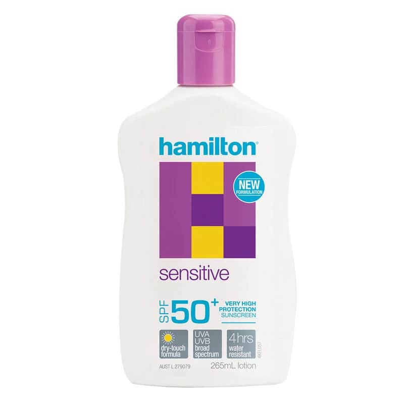لوشن واقي شمس حساس SPF 50+ 265 مل من هاميلتون Hamilton