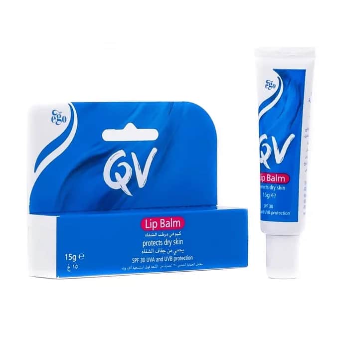 QV جل كريم مرطب الشفاه من كيوفي- 15 جرام