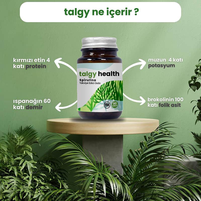 Talgi Health تالجي هيلث سبيرولينا 90 قرصًا