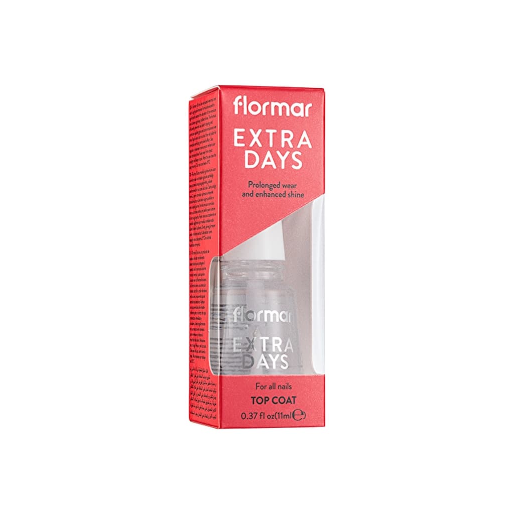 Flormar طلاء أظافر فلورمار إكسترا دايز توب كوت واقي طلاء أظافر سريع الجفاف