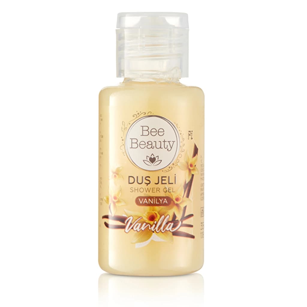Bee Beauty جل الاستحمام بي بيوتي برائحة الفانيليا حجم مناسب للسفر منظف منعش 35 مل