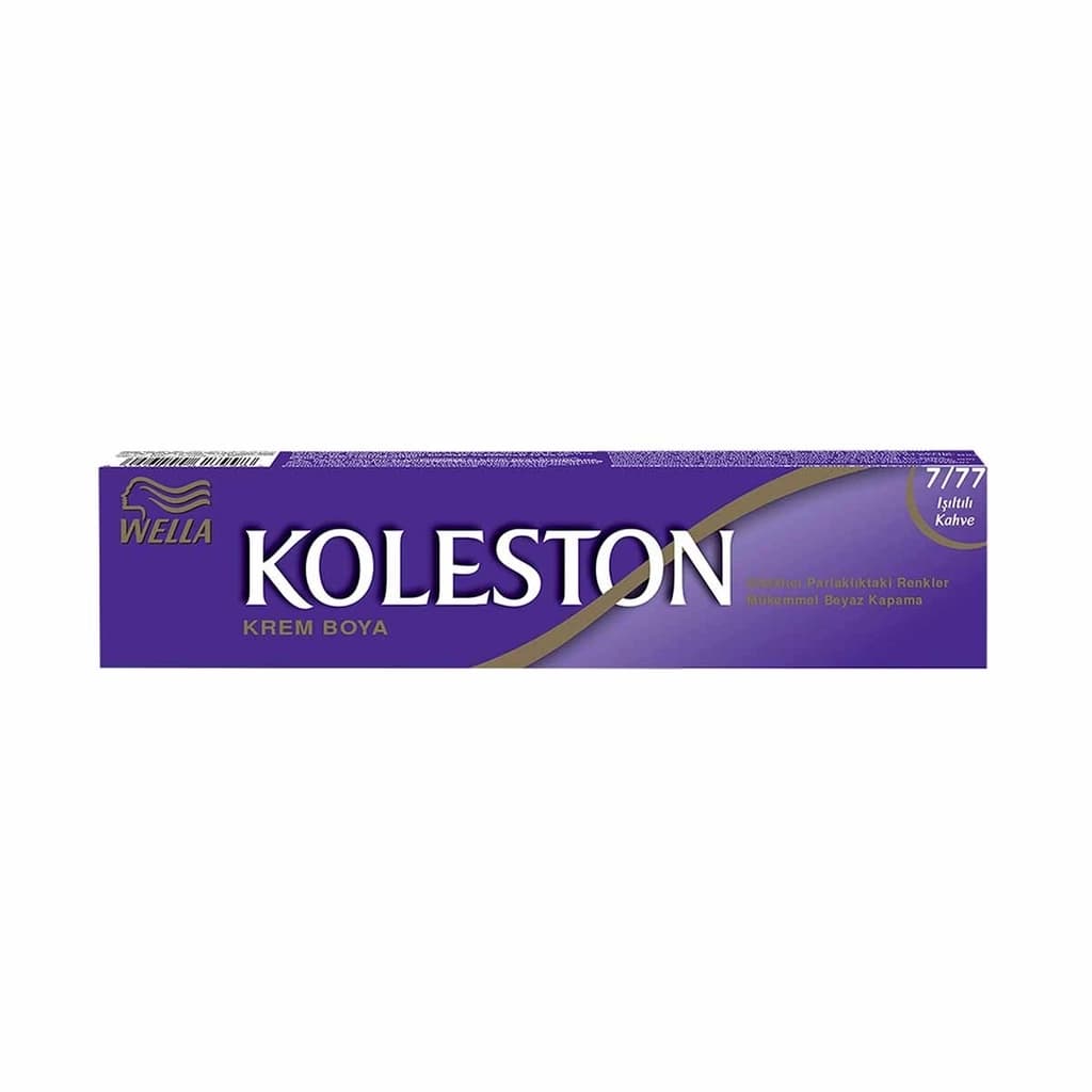 Wella Koleston طلاء أنبوبي واحد من ويلا كولستون 7/77 بني لامع