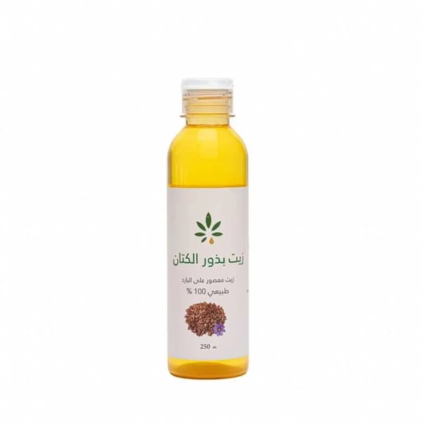 Herb and Oil زيت بذور الكتان من عشبة وزيت 250 مل