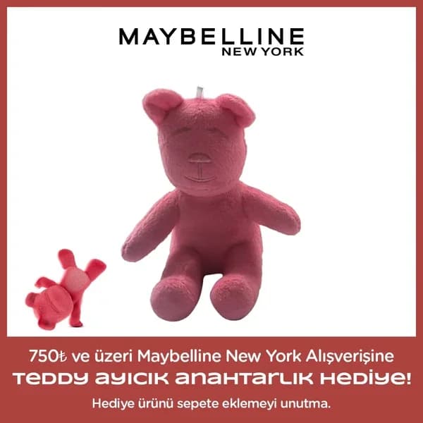 Maybelline هدية مايبيلين: سلسلة مفاتيح على شكل دب تيدي