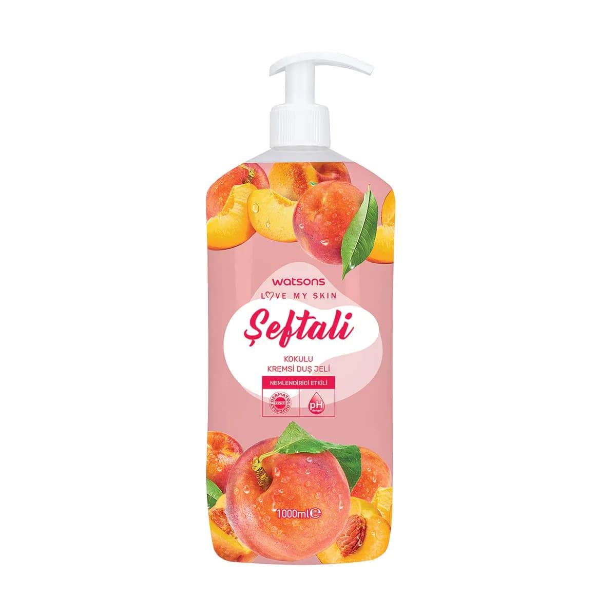 Watsons جل الاستحمام الكريمي واتسونز برائحة الخوخ 1 لتر